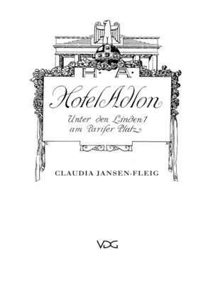 cover image of Das Hotel Adlon